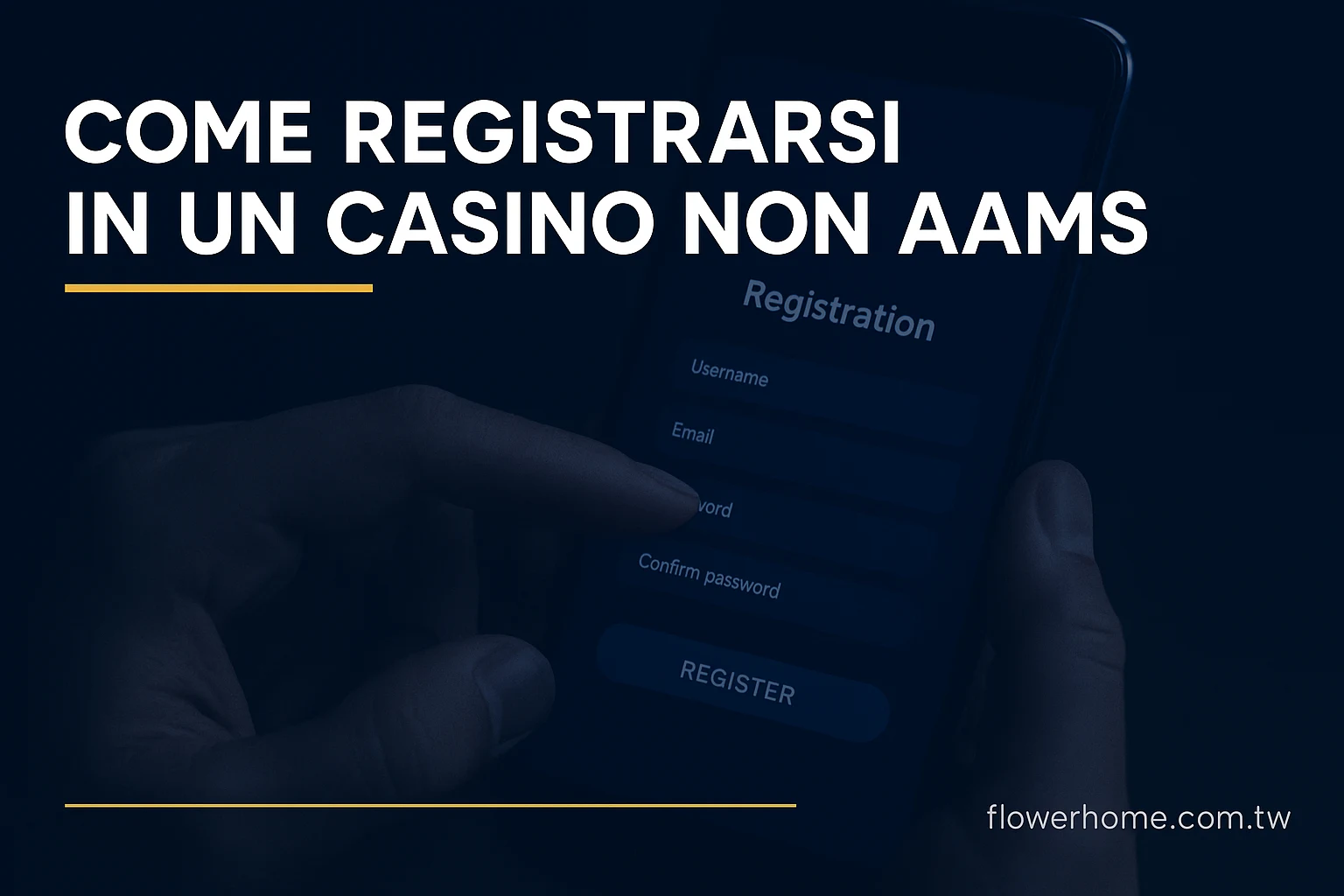Come registrarsi in un casino non AAMS: guida passo passo